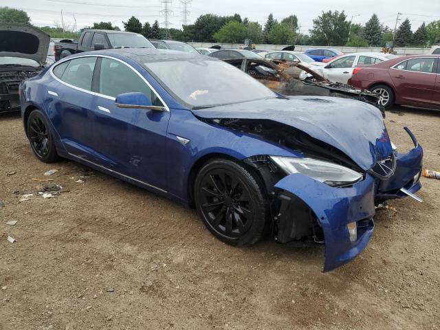 5YJSA1E29GF138976 - 2016 TESLA MODEL S BLUE photo 4