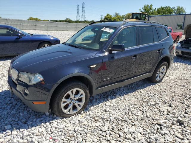 WBXPC93449WJ27419 - 2009 BMW X3 XDRIVE30I BLUE photo 1