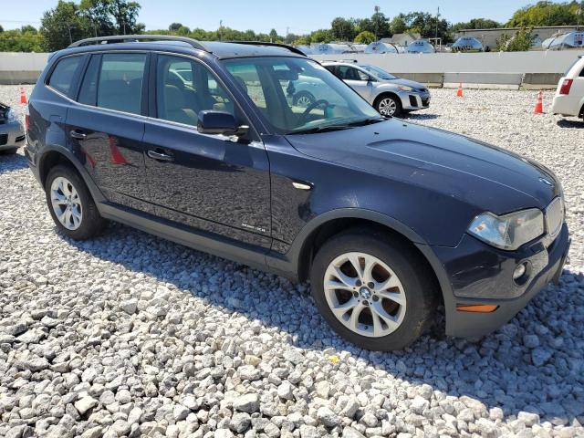 WBXPC93449WJ27419 - 2009 BMW X3 XDRIVE30I BLUE photo 4