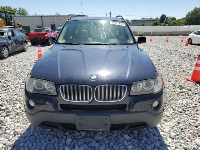 WBXPC93449WJ27419 - 2009 BMW X3 XDRIVE30I BLUE photo 5