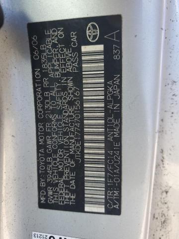 JTKDE177470156167 - 2007 TOYOTA SCION TC ვერცხლისფერი ფოტო 12