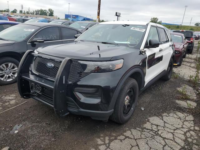 1FM5K8AW5MNA04731 - 2021 FORD EXPLORER POLICE INTERCEPTOR İki rəngli foto 1