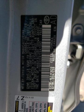 2T1KR32E87C647092 - 2007 TOYOTA MATRIX XR SILVER photo 12