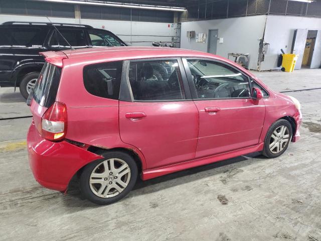 JHMGD38658S067415 - 2008 HONDA FIT SPORT RED photo 3