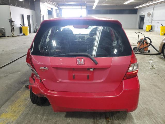 JHMGD38658S067415 - 2008 HONDA FIT SPORT RED photo 6