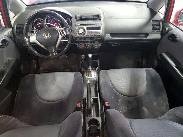 JHMGD38658S067415 - 2008 HONDA FIT SPORT RED photo 8