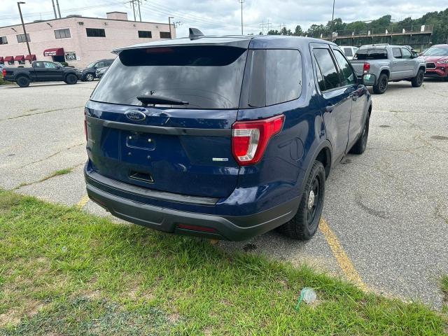 1FM5K8AR9JG20506 - 2018 FORD EXPLORER POLICE INTERCEPTOR 蓝色 照片 4