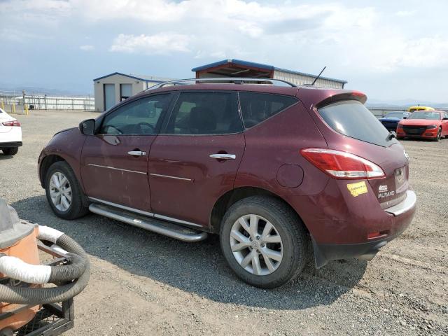 JN8AZ1MW8CW221432 - 2012 NISSAN MURANO S BURGUNDY photo 2