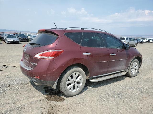 JN8AZ1MW8CW221432 - 2012 NISSAN MURANO S BURGUNDY photo 3