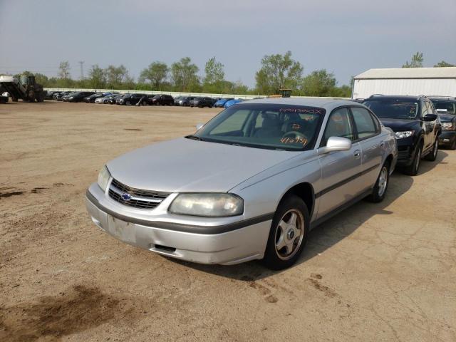 2G1WH55K819346260 - 2001 CHEVROLET IMPALA LS SILVER photo 2