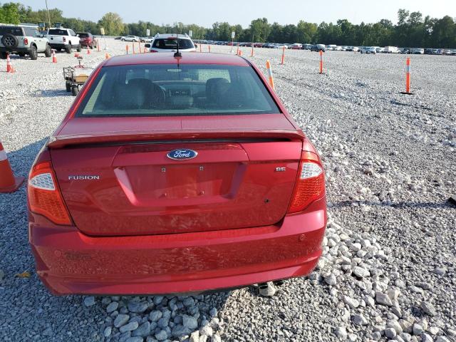 3FAHP0HA5CR204296 - 2012 FORD FUSION SE RED photo 6