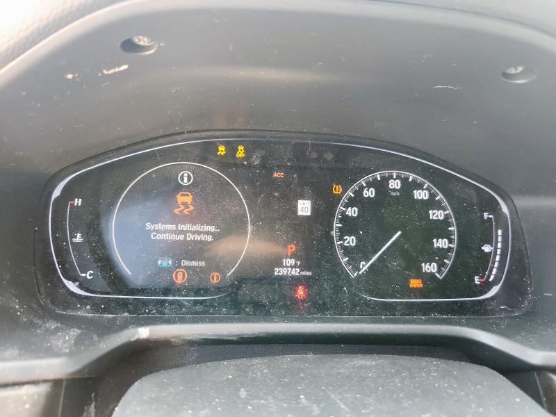 1HGCV1F54JA126673 - 2018 HONDA ACCORD EXL WHITE photo 9