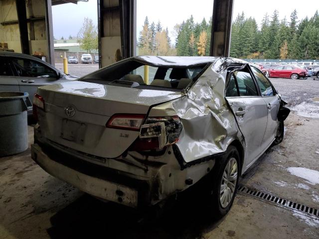 4T4BF1FK7DR290680 - 2013 TOYOTA CAMRY L SILVER photo 4