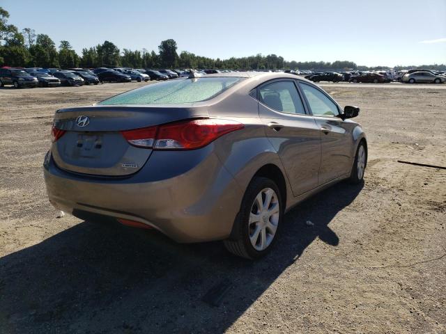 5NPDH4AE4CH131449 - 2012 HYUNDAI ELANTRA GLS GRAY photo 3