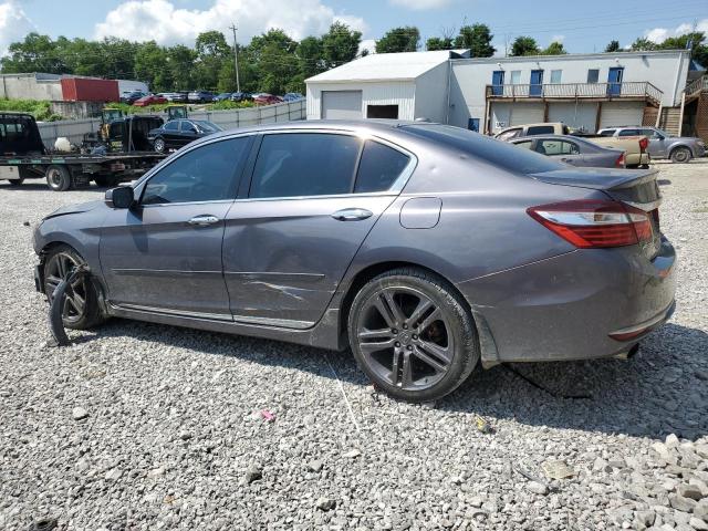 1HGCR3F96GA006983 - 2016 HONDA ACCORD TOURING GRAY photo 2