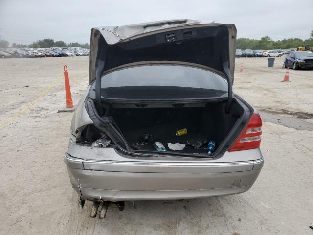 WDBRF81J44F477723 - 2004 MERCEDES-BENZ C 240 4MATIC SILVER photo 6