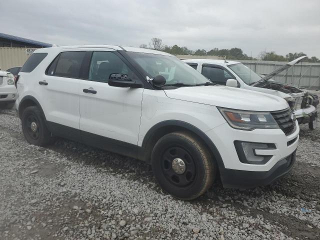 1FM5K8AR1HGC67366 - 2017 FORD EXPLORER POLICE INTERCEPTOR Blanc photo 4