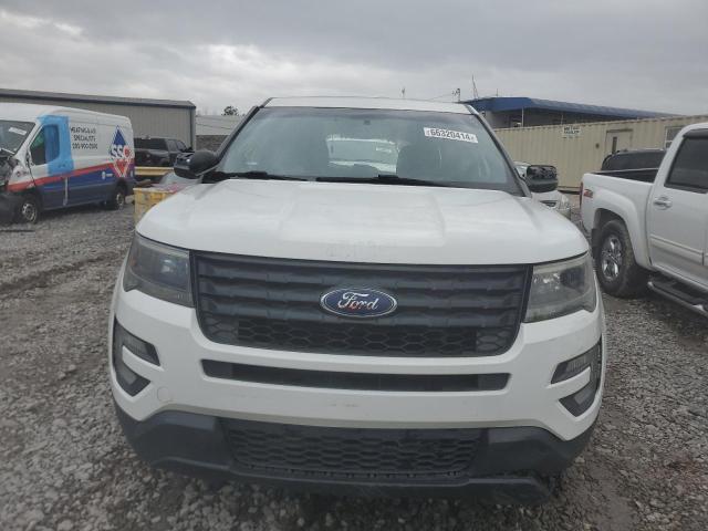 1FM5K8AR1HGC67366 - 2017 FORD EXPLORER POLICE INTERCEPTOR Blanc photo 5