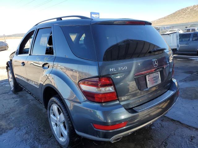 4JGBB8GB5AA595315 - 2010 MERCEDES-BENZ ML 350 4MATIC BLUE photo 3