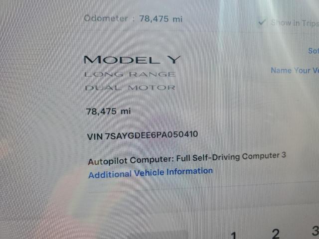 7SAYGDEE6PA050410 - 2023 TESLA MODEL Y 石墨色 照片 9