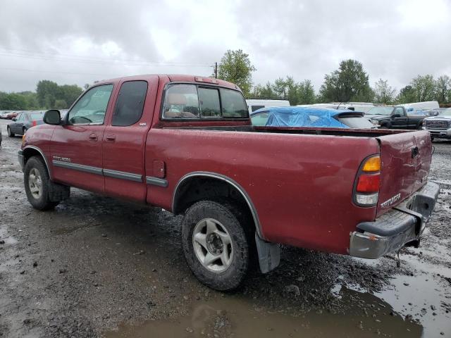 5TBBT4411YS011388 - 2000 TOYOTA TUNDRA ACCESS CAB RED photo 2