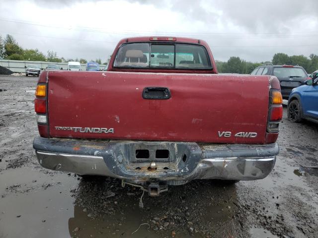 5TBBT4411YS011388 - 2000 TOYOTA TUNDRA ACCESS CAB RED photo 6