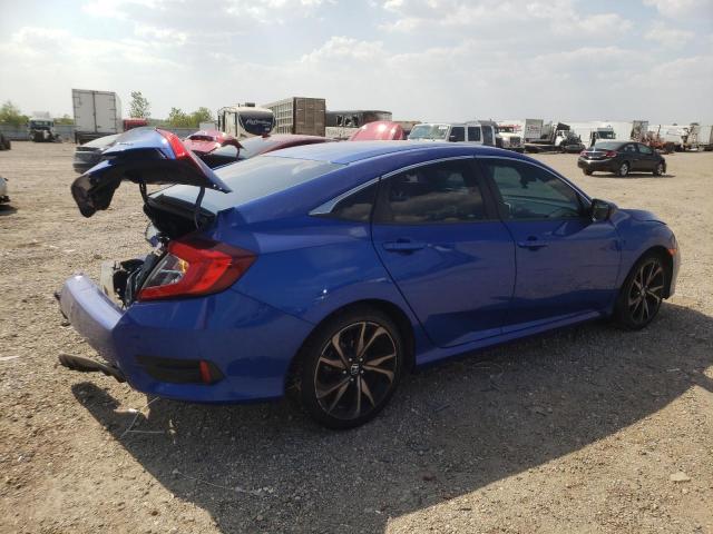 2HGFC2F82KH560211 - 2019 HONDA CIVIC SPORT BLUE photo 3