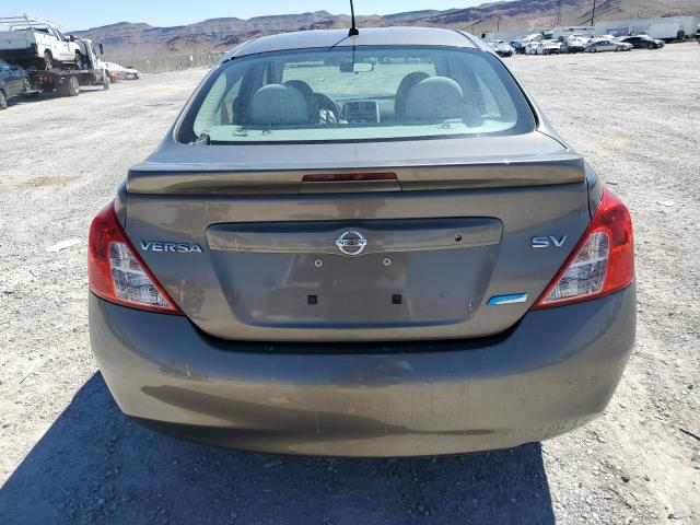 3N1CN7AP4EL835163 - 2014 NISSAN VERSA 4D S GRAY photo 6