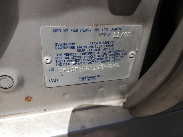 JF1SF65661G760696 - 2001 SUBARU FORESTER S 银色 照片 14