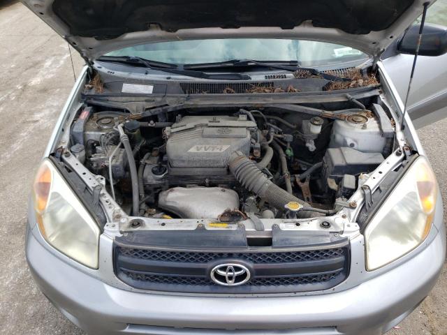 JTEHD20V750051934 - 2005 TOYOTA RAV4 SILVER photo 12