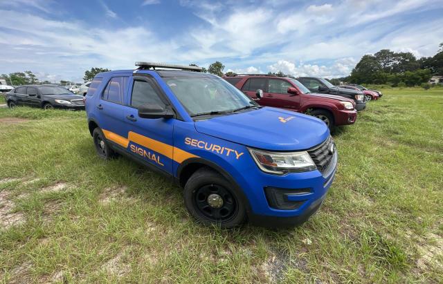 1FM5K8AR4JGC95605 - 2018 FORD EXPLORER POLICE INTERCEPTOR BLUE photo 1