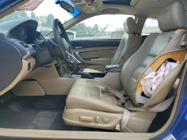 1HGCS12898A014325 - 2008 HONDA ACCORD EXL BLUE photo 7