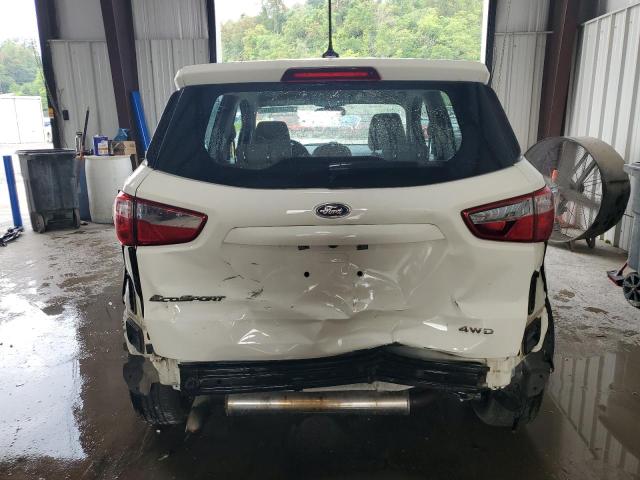 MAJ6S3FL2LC383584 - 2020 FORD ECOSPORT S WHITE photo 6