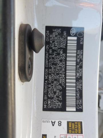 JTDBCMFE9R3041958 - 2024 TOYOTA COROLLA LE WHITE photo 12