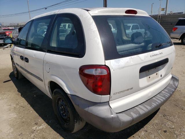 1B8GP25BX2B575595 - 2002 DODGE CARAVAN SE WHITE photo 2