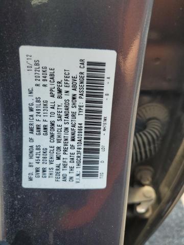 1HGCR3F81DA009664 - 2013 HONDA ACCORD EXL Grau Foto 12