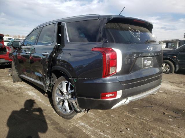 KM8R34HE1LU087616 - 2020 HYUNDAI PALISADE SEL GRAY photo 3