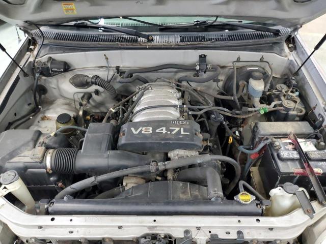 5TBRT34121S181421 - 2001 TOYOTA TUNDRA ACCESS CAB ნაცრისფერი ფოტო 11