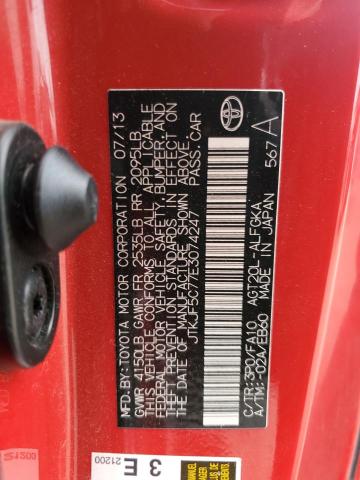 JTKJF5C77E3074247 - 2014 TOYOTA SCION TC Qırmızı foto 12