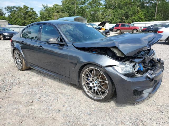 WBS8M9C54H5G84449 - 2017 BMW M3 GRAY photo 4