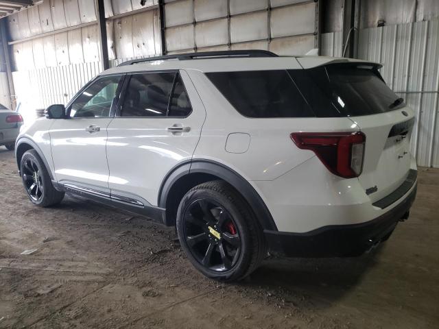 1FM5K8GCXNGA13489 - 2022 FORD EXPLORER ST WHITE photo 2