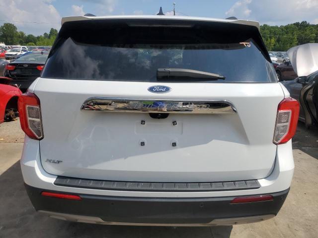 1FMSK7DH8NGA51235 - 2022 FORD EXPLORER XLT WHITE photo 6