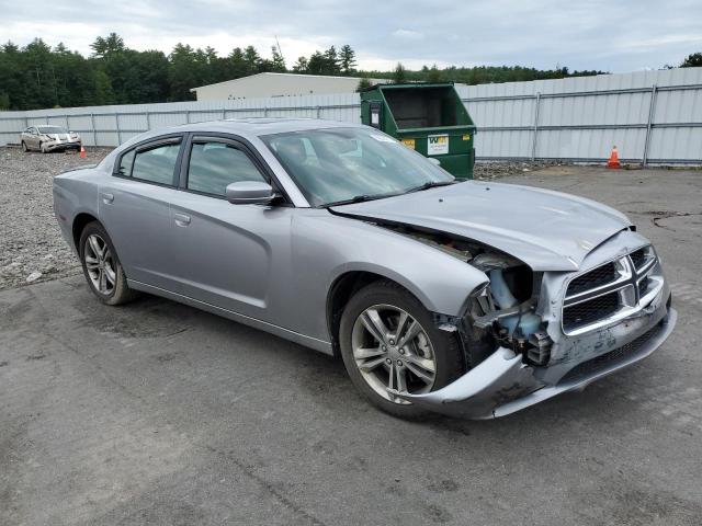 2C3CDXJG3EH100767 - 2014 DODGE CHARGER SXT SILVER photo 4