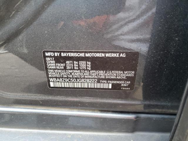 WBA8Z9C50JG828222 - 2018 BMW 330 XIGT GRAY photo 13