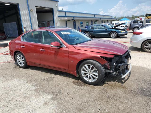 JN1BV7AP3FM352332 - 2015 INFINITI Q50 BASE BURGUNDY photo 4