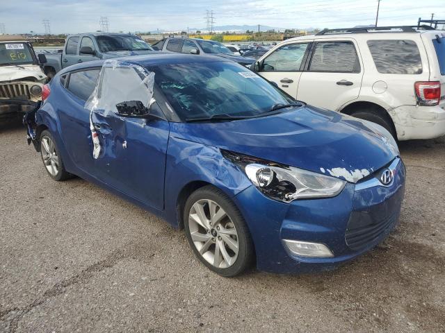 KMHTC6AD3HU308384 - 2017 HYUNDAI VELOSTER BLUE photo 4