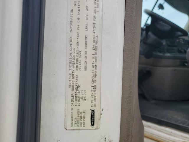 1FUBGEBG6ELFT4343 - 2014 FREIGHTLINER CASCADIA 1 თეთრი ფოტო 10