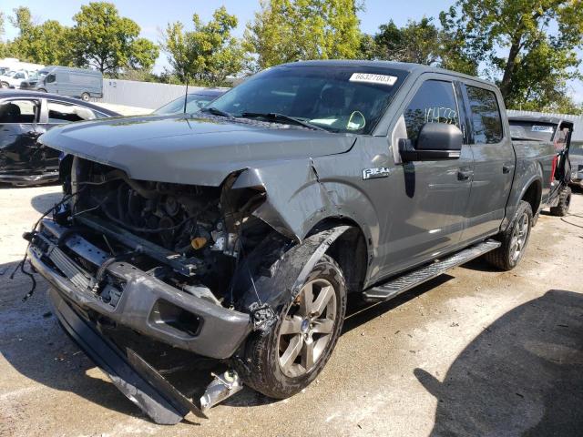 1FTEW1EF3GKE02729 - 2016 FORD F150 SUPERCREW GRAY photo 1