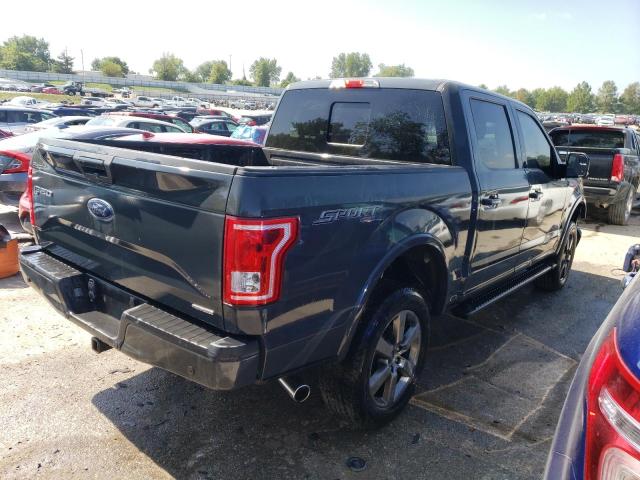 1FTEW1EF3GKE02729 - 2016 FORD F150 SUPERCREW GRAY photo 3