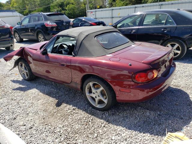 JM1NB353330311415 - 2003 MAZDA MX-5 MIATA BASE MAROON photo 2